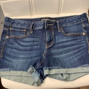 Express Women's Blue Denim Shorts